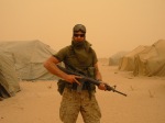Jeff Key in the Iraq's desert